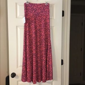 NWT Lularoe Chevron Maxi Skirt